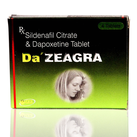 万艾可+必利劲延时助勃双效片 西地那非+达泊西汀 DA Zeagra 4粒