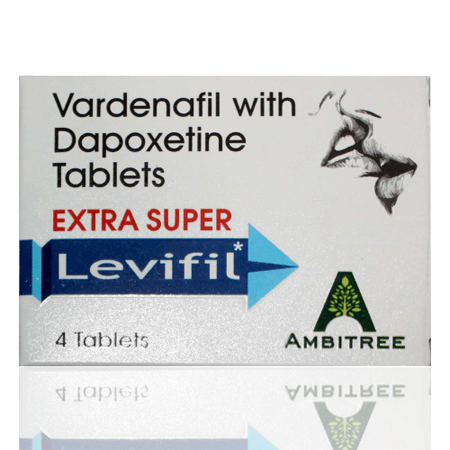 艾力达+必利劲延时助勃双效片 伐地那非+达泊西汀 Extra Super Levifil 4粒