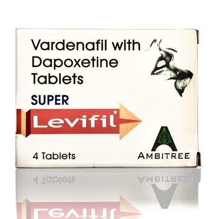 艾力达+必利劲延时助勃双效片 伐地那非+达泊西汀 Super Levifil 4片