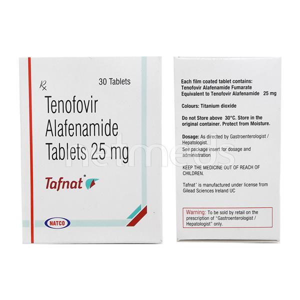 替诺福韦艾拉酚胺 Tafnat 25mg 30片